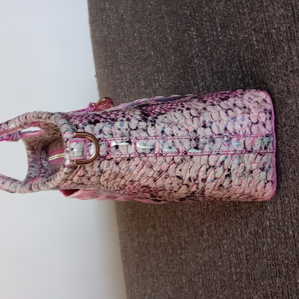 💞Brahmin💞 - Small Elaine Pink Cobra Ombre Satchel - Picture 5 of 11